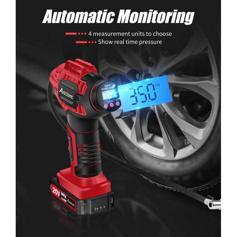Cordless Tire Inflator Portable Air Compressor for Car H215