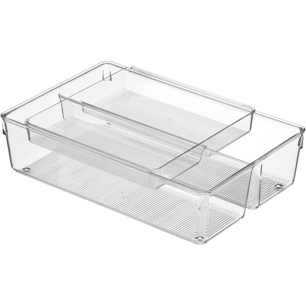 Stackable Kitchen Drawer Organizer with 2-Tier Tray I653