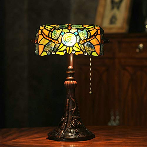 Dragonfly Stained Glass Table Lamp for Living Room Bedside O947974