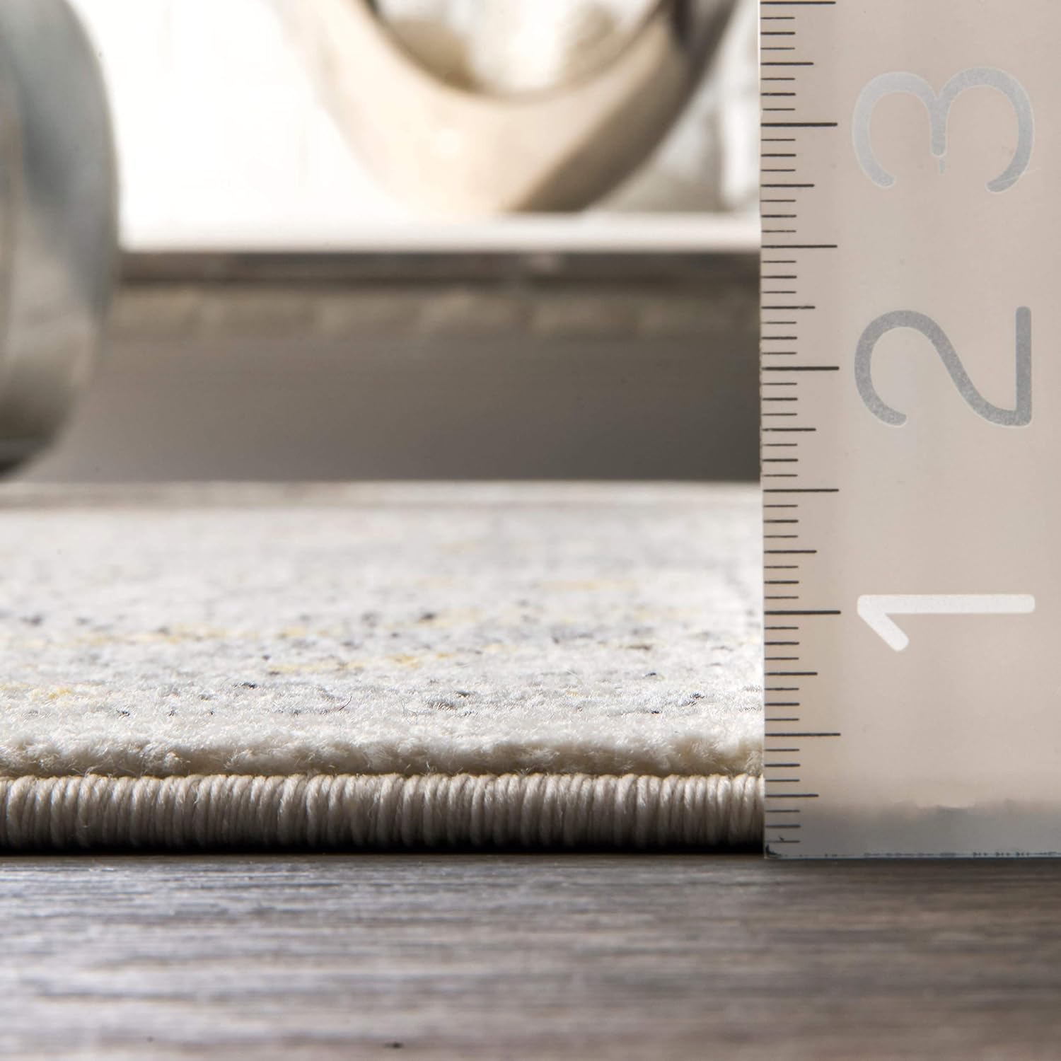 Vintage Transitional Area Rug 2x10 Runner Gold/Off-White A75442