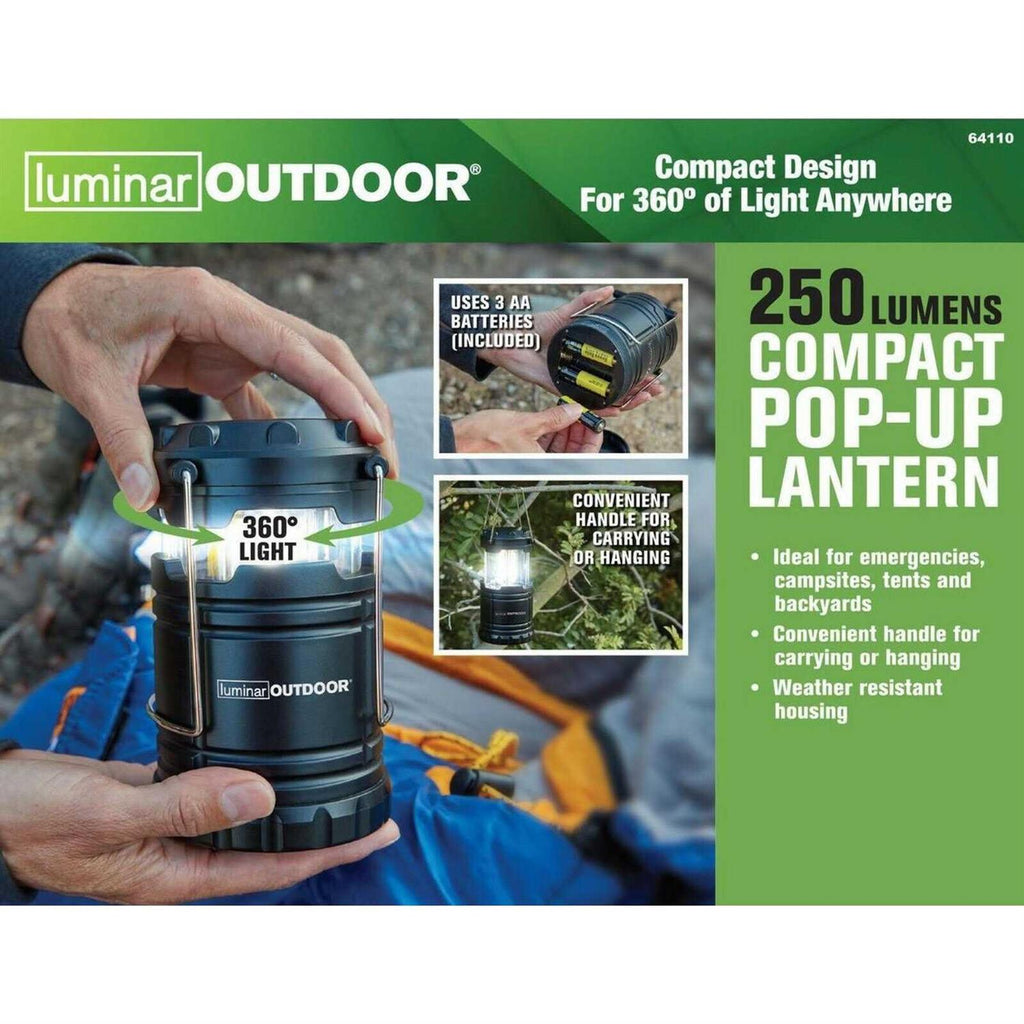 Outdoor Compact Pop-Up Lantern 250 Lumen LED Wide Area Light R331269