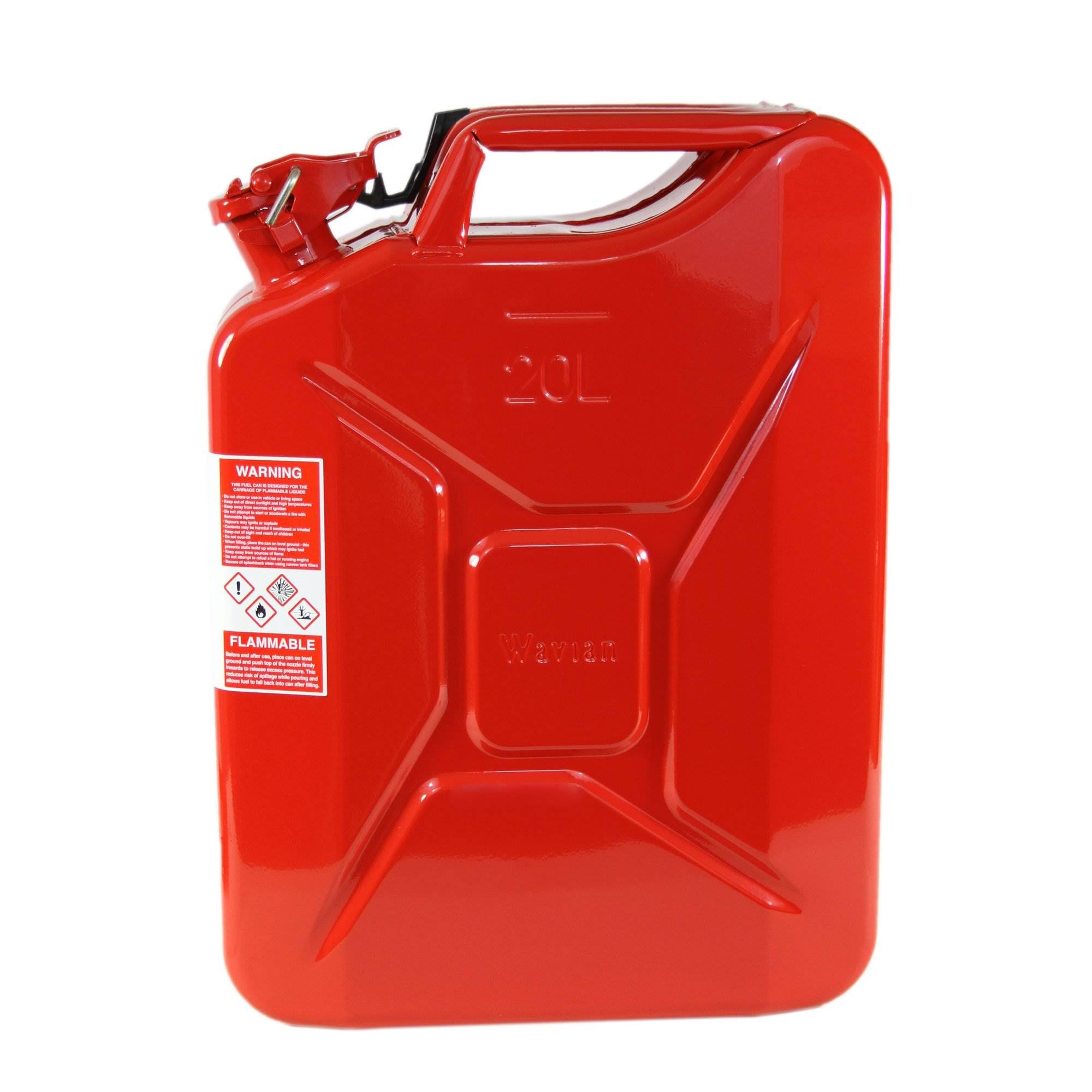 5.3 Gallon 20 Liter Carb Fuel Jerry Can with Spout, Red W14338