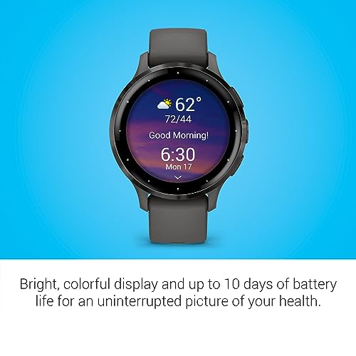 Smart Watch with 1.2-Inch AMOLED Touchscreen and Silicone Band Q453726