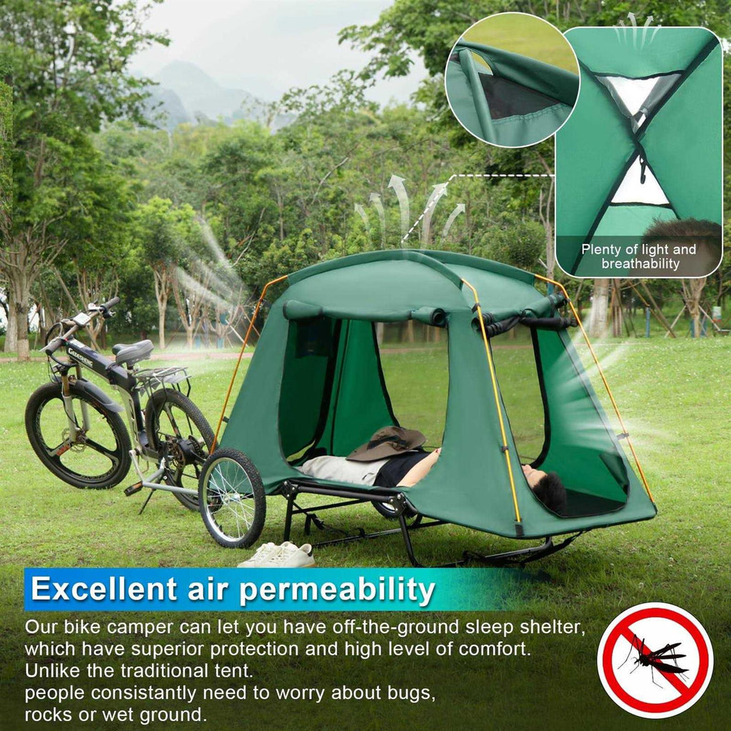 Folding E-Bike Trailer Tent for Off-The-Ground Camping D5581