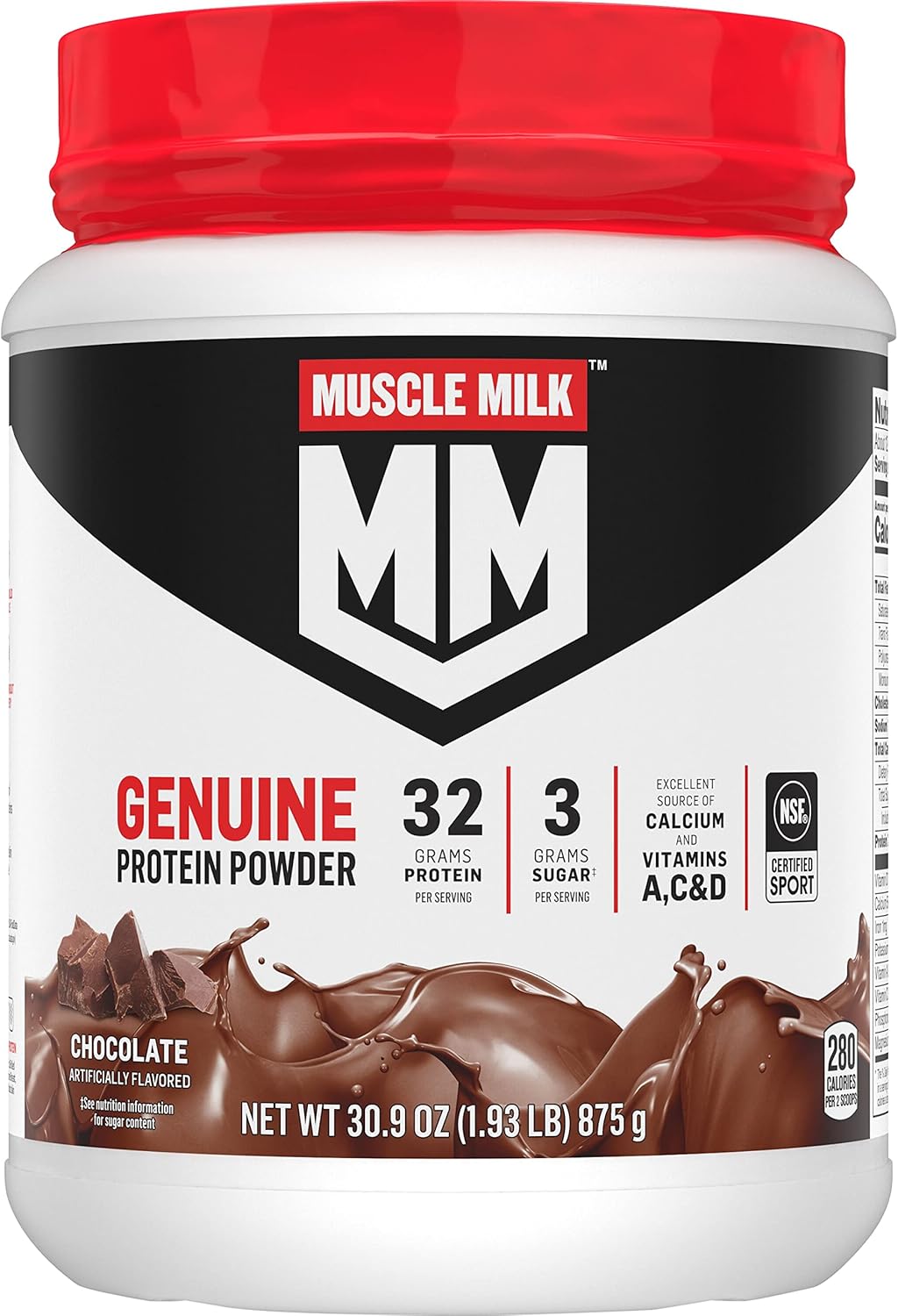 Protein Powder Supplement, Intense Vanilla, 2 Pound U919
