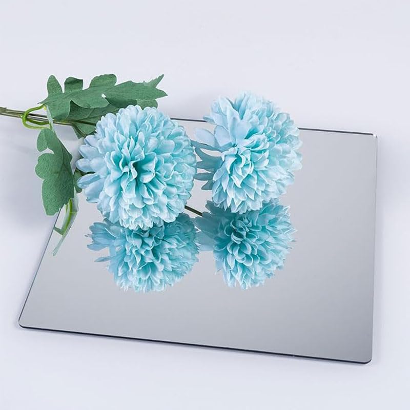 Acrylic Mirror Tiles 20x20cm Self Adhesive Wall Decor C125417