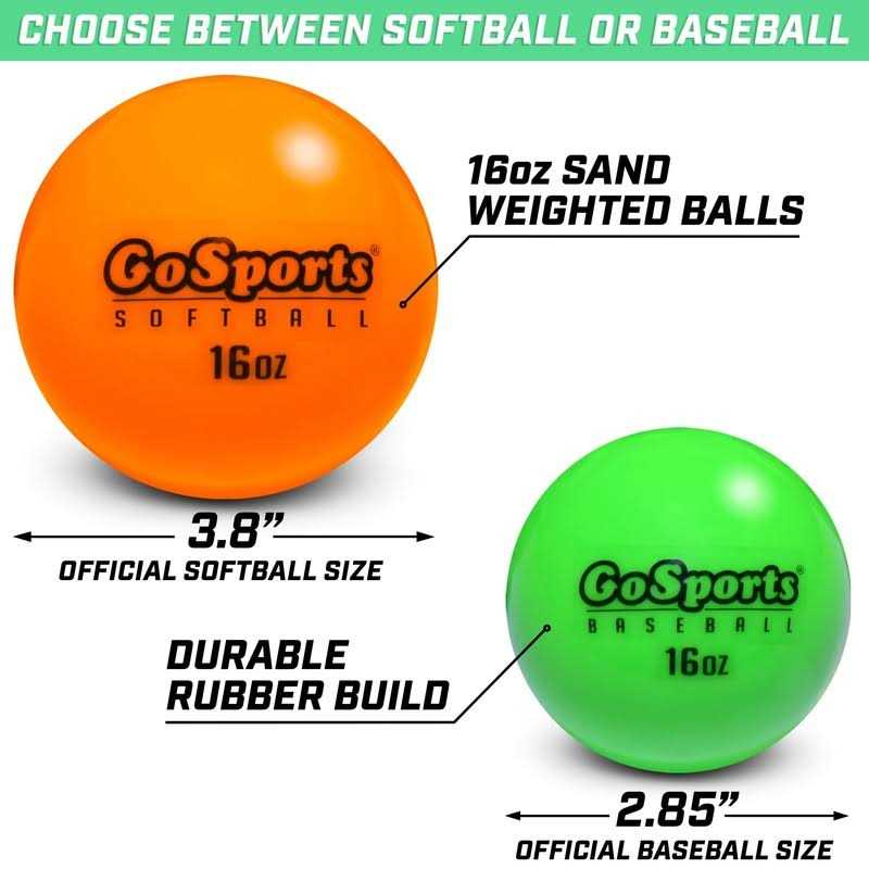 Weighted Training Softballs 6 Pack for Hitting & Pitching P30871