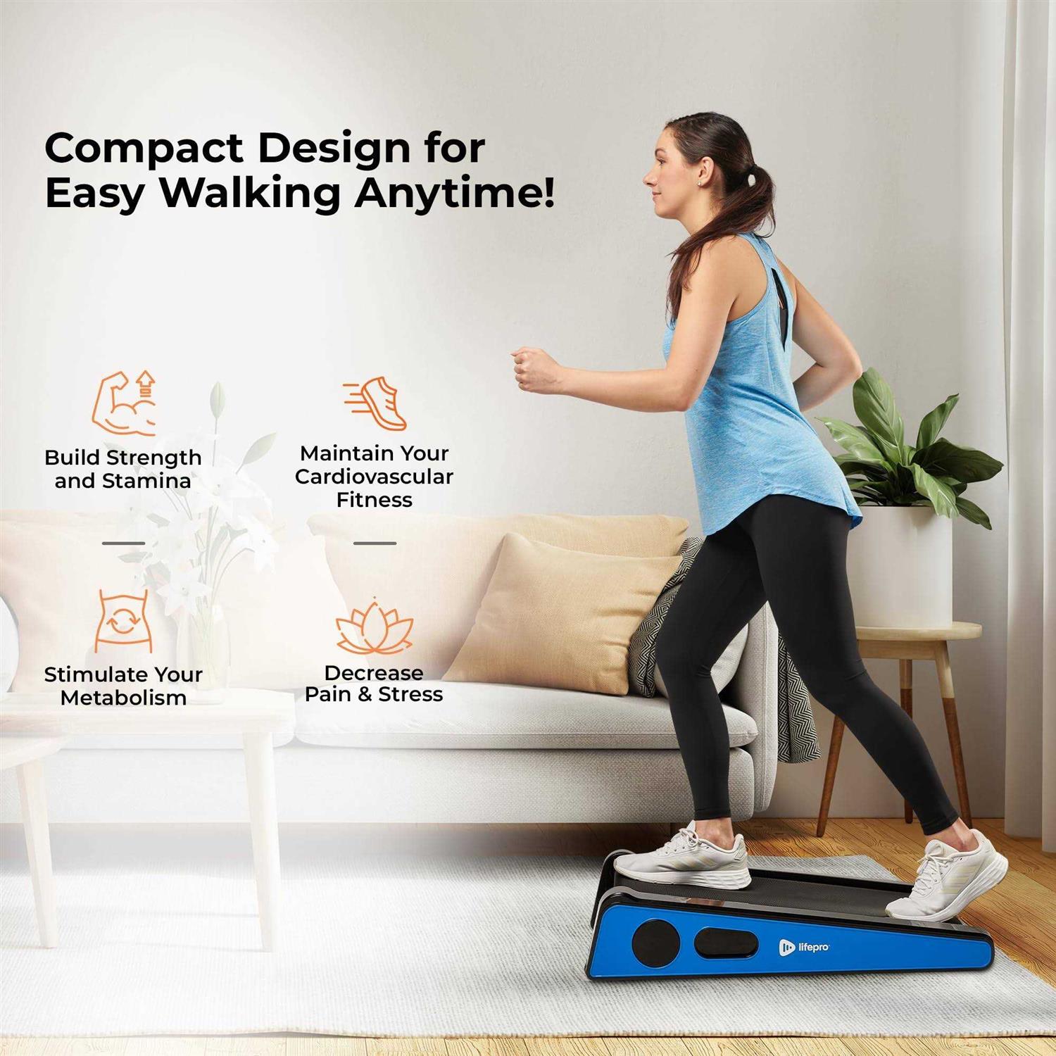 Portable 30in Walking Pad Treadmill with Incline for Under Desk Work U82231