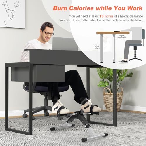 Mini Exercise Bike, Folding Under Desk Pedal Exerciser with LCD Display F541478