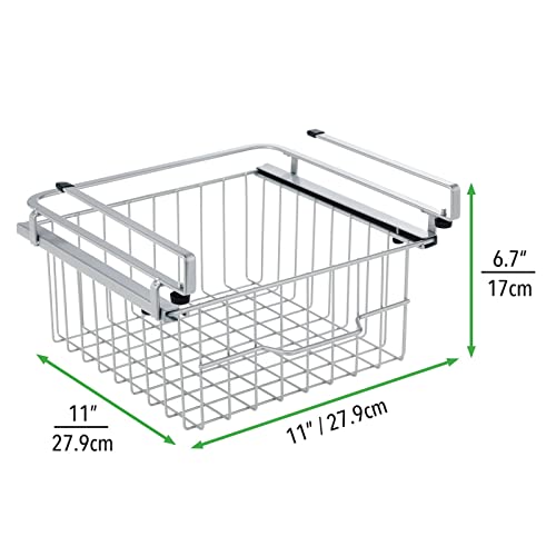 Compact Hanging Pullout Drawer Basket for Under Shelf Storage B526