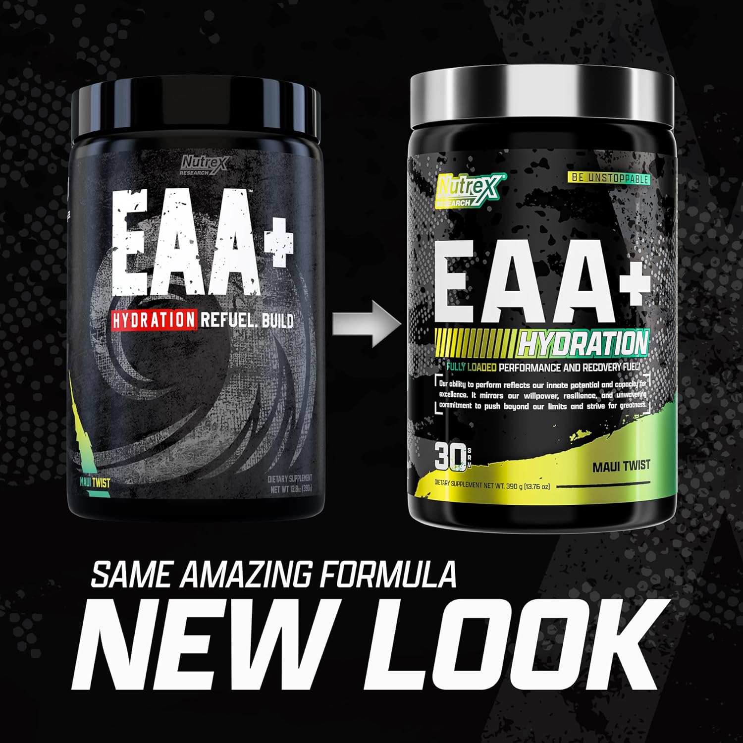 EAA + BCAA Powder with Electrolytes, Maui Twist Flavor, 30 Servings T409