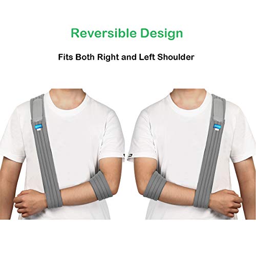 Arm Sling for Broken or Fractured Bones, Adjustable Shoulder Immobilizer A394