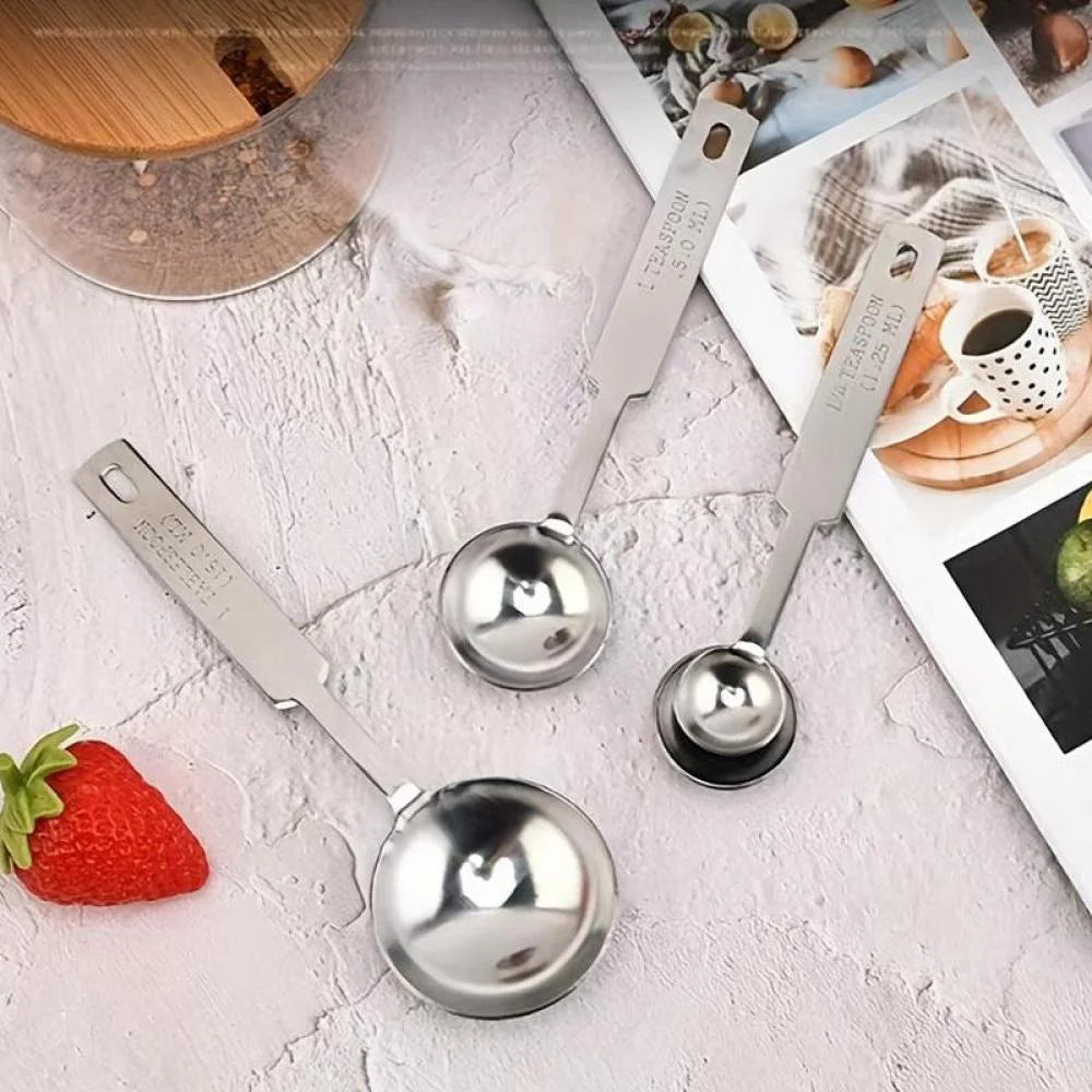 Stainless Steel Measuring Spoons and Cups for Cooking and Baking L3910