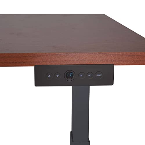 Adjustable Sit Stand Desk 60 x 30 Cherry Wood Finish M3403