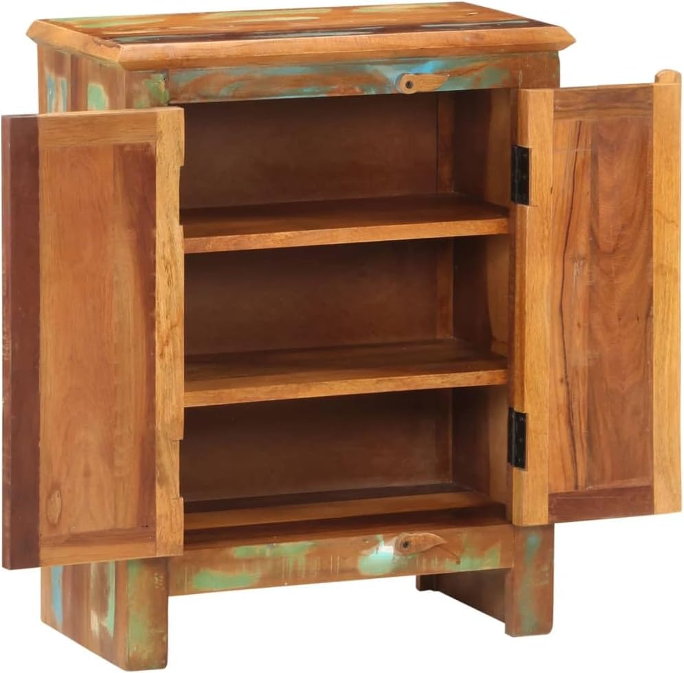 Sideboard with 2 Doors, Solid Wood, for Living Room and Entryway T341