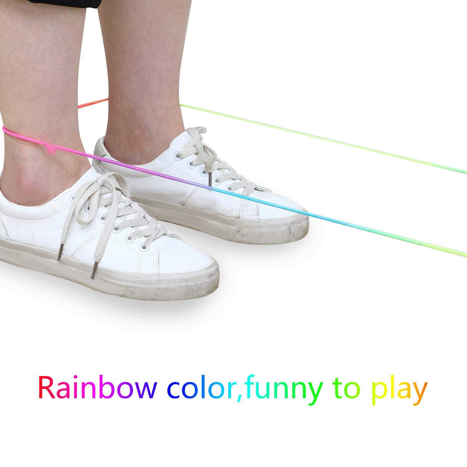 Colorful Chinese Jump Ropes Set for Outdoor Fitness Game I162396
