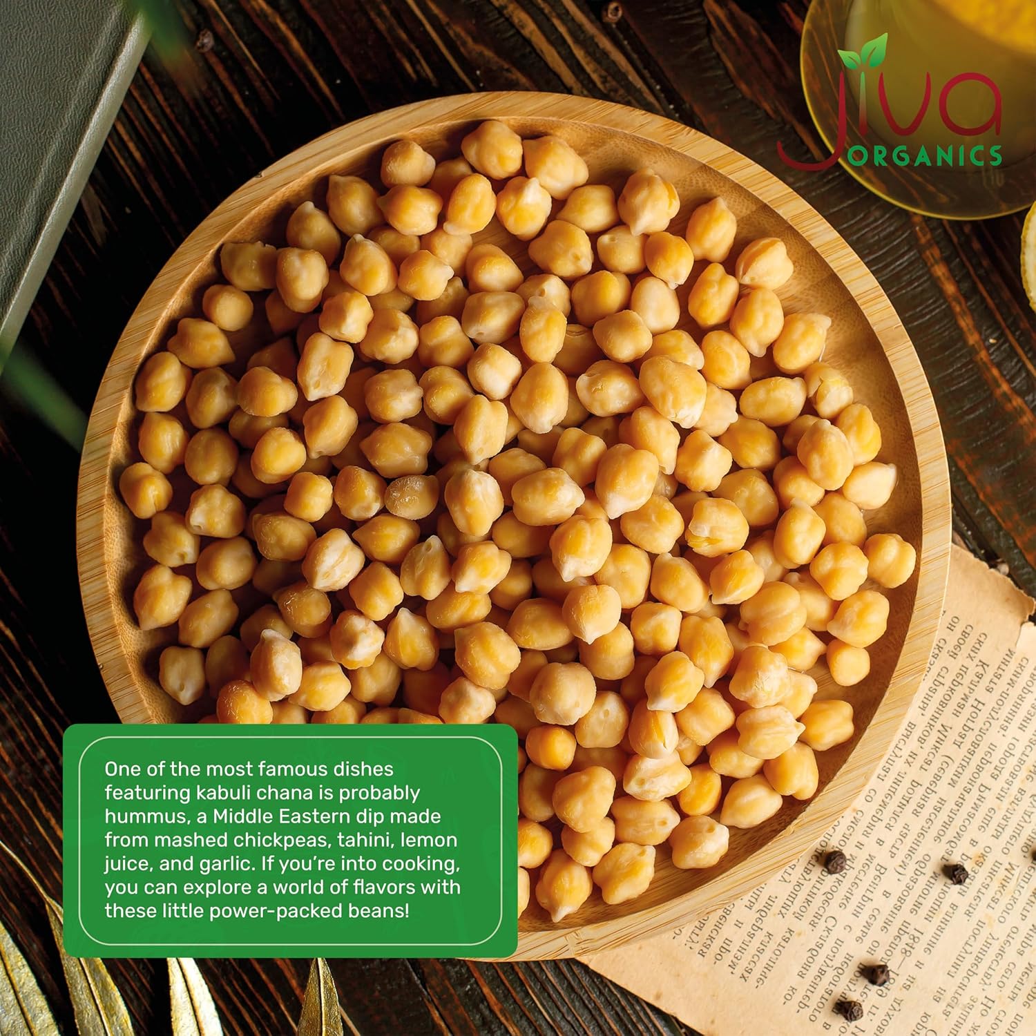 Organic Raw Chickpeas Whole Garbanzo Beans 4 LB Large Bag Gluten Free Non GMO Vegan U598024