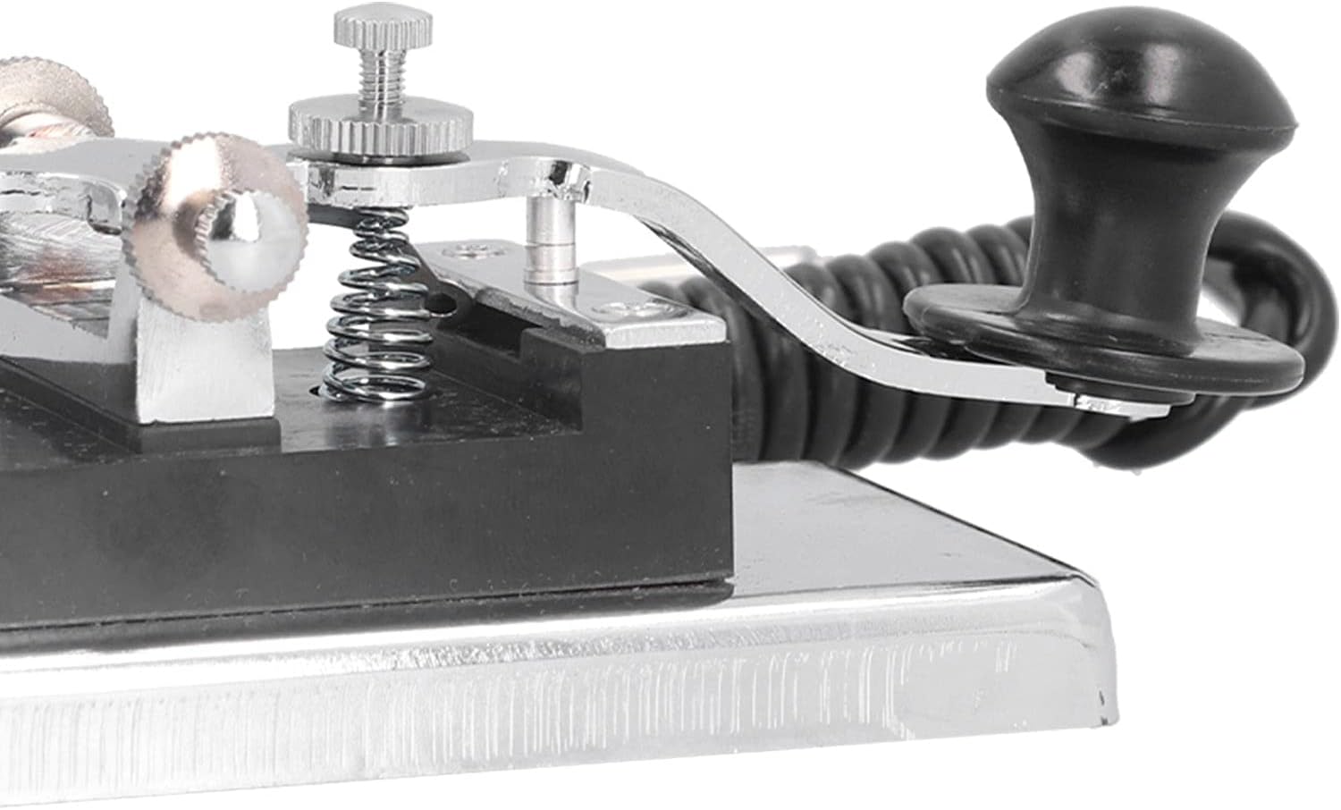 CW Telegraph Key Stainless Steel for Shortwave Radio Y88166