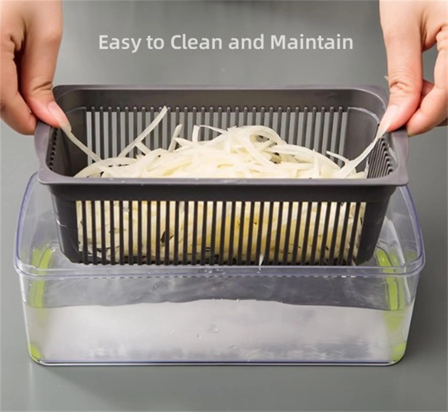 Vegetable Cutter & Slicer with Stainless Steel Blades, Kitchen Gadgets K2489