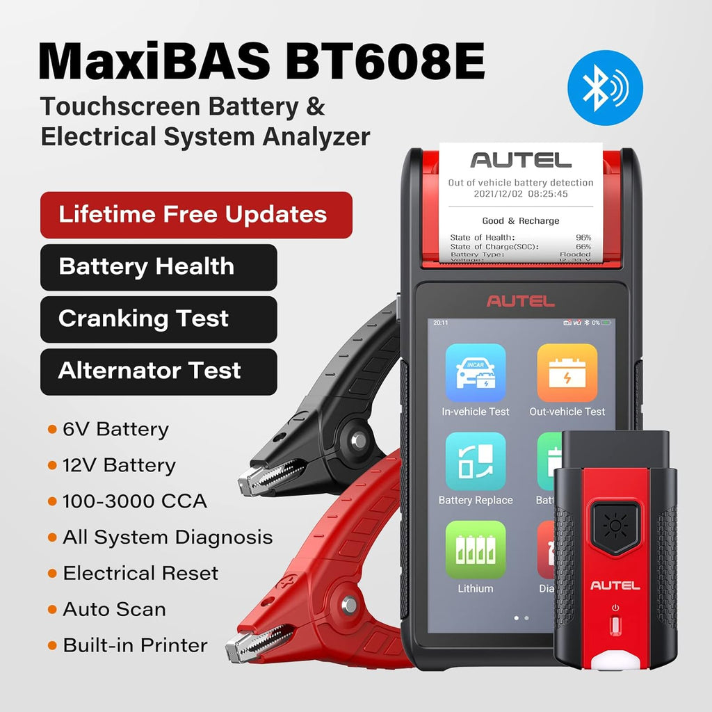 Battery Tester 6V & 12V with All System Diagnostic Scan Tool OBD2 Scanner D6238
