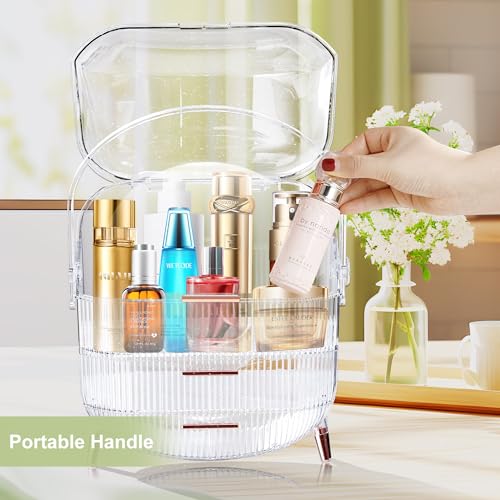 Makeup Organizer for Vanity, Skincare Storage for Bathroom, Bedroom, Countertop O37919