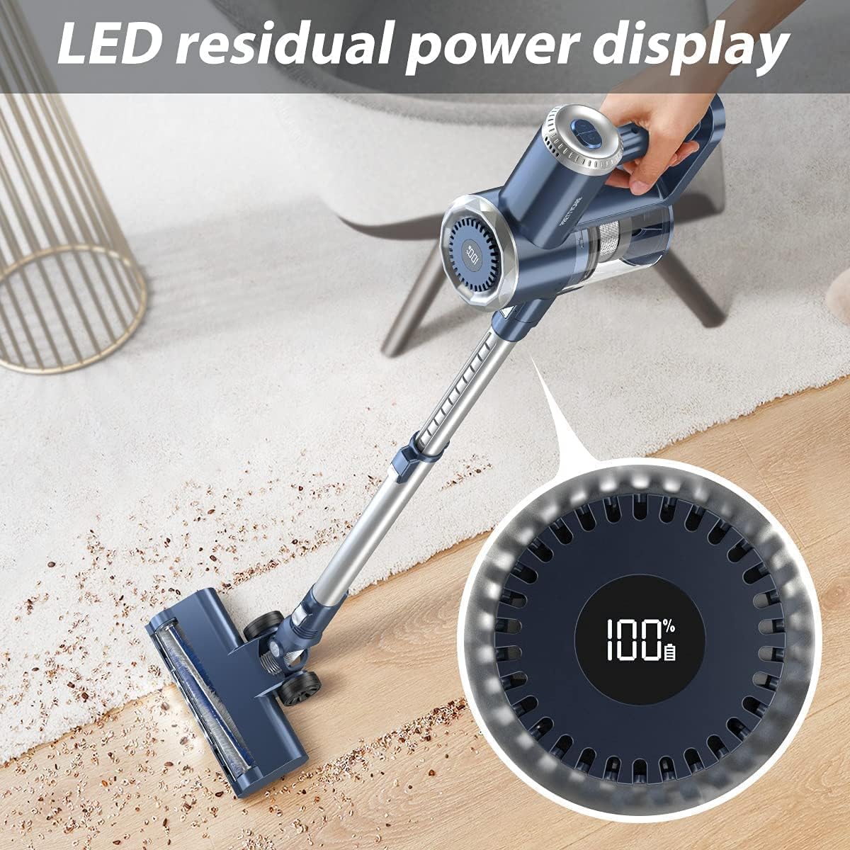 Cordless Stick Vacuum with LED Display, 20000Pa, Lightweight G571710