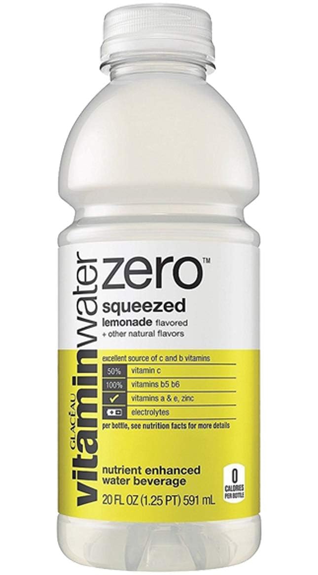 Lemonade Vitamin Water Zero, 20 oz Bottles, Pack of 6 L8217