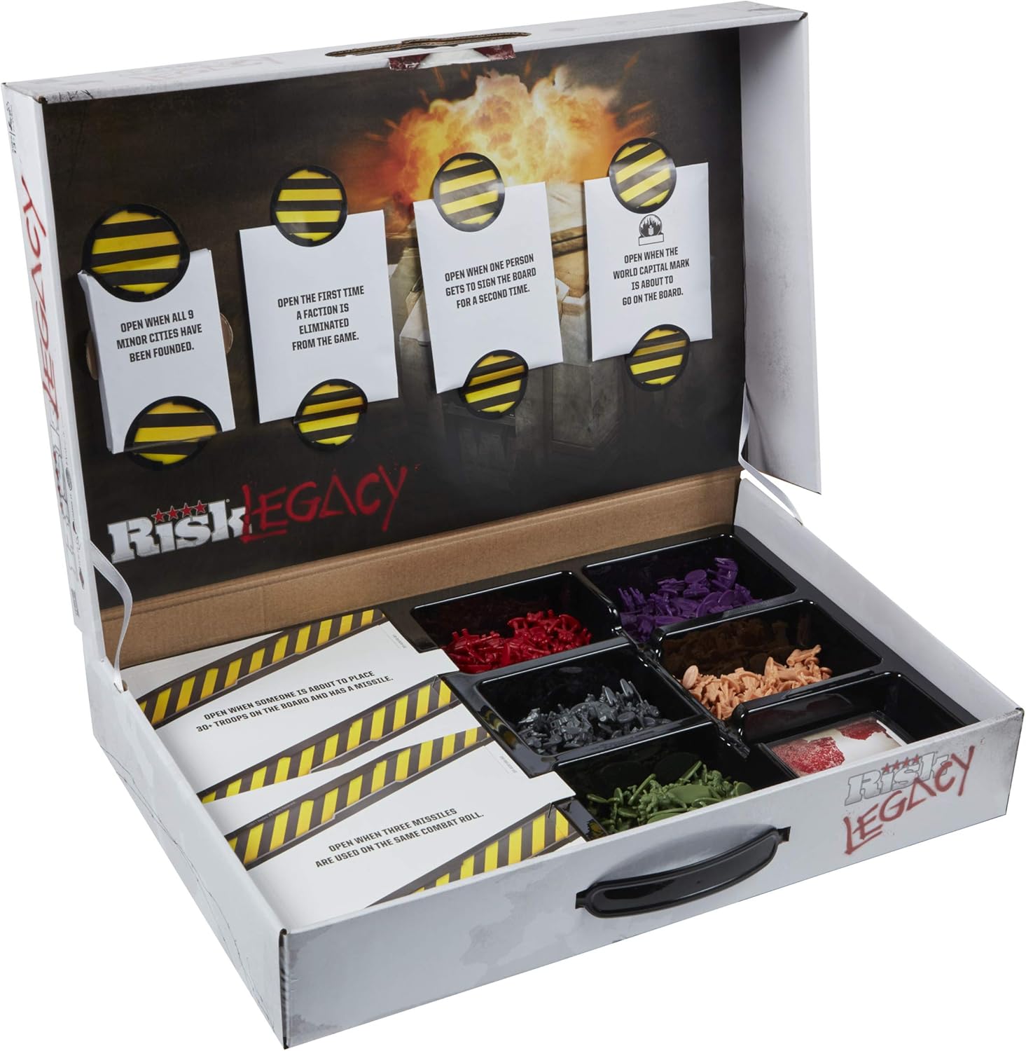 Risk Legacy Strategy Tabletop Game, Narrative Board Game for Ages 13 and Up, 3-5 Players P433