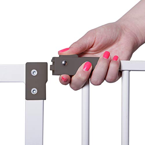 Extra-Wide Baby Safety Gate, Fits Openings 39-42.5 Inches, White K95074