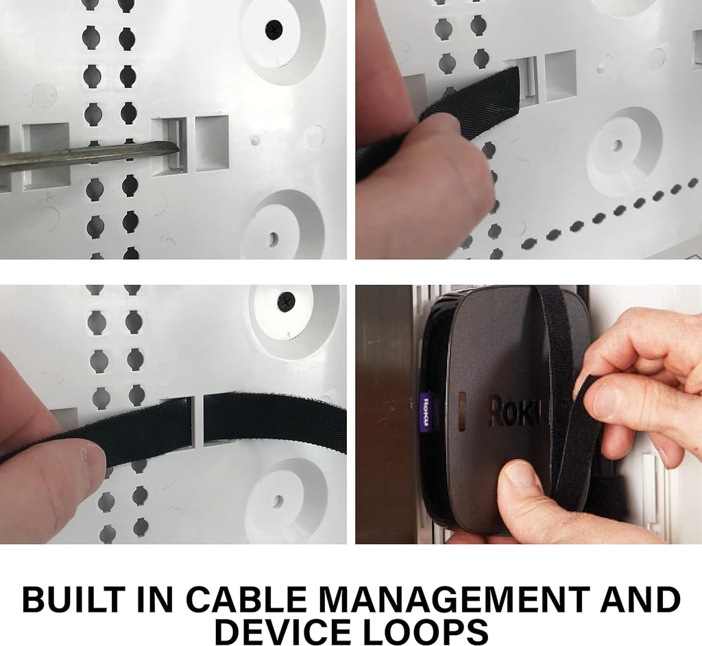Cable Management Enclosure, 17-Inch Recessed Wall Box, White K143612