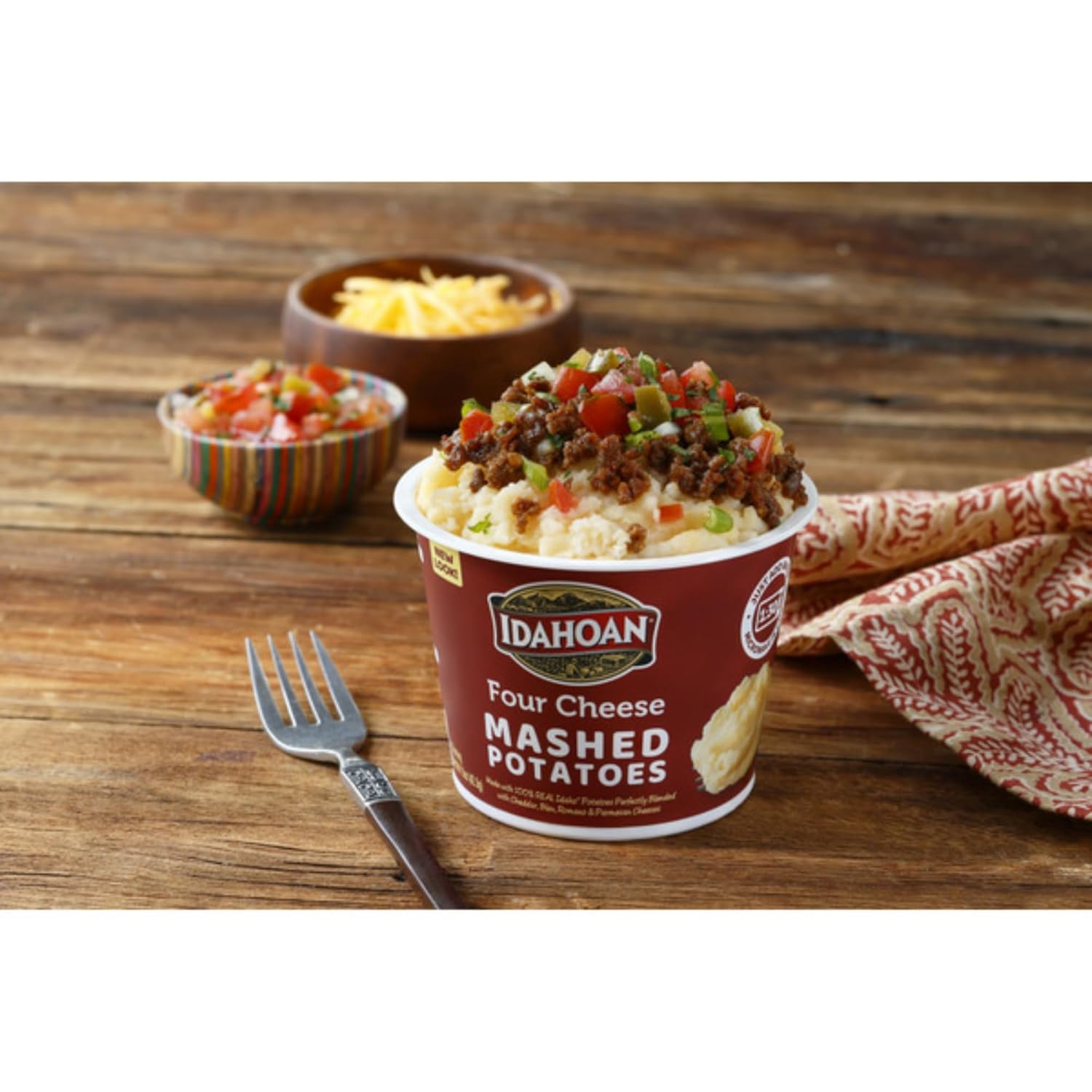 Mashed Potatoes Microwavable Bowls Variety Pack of 8 B478401