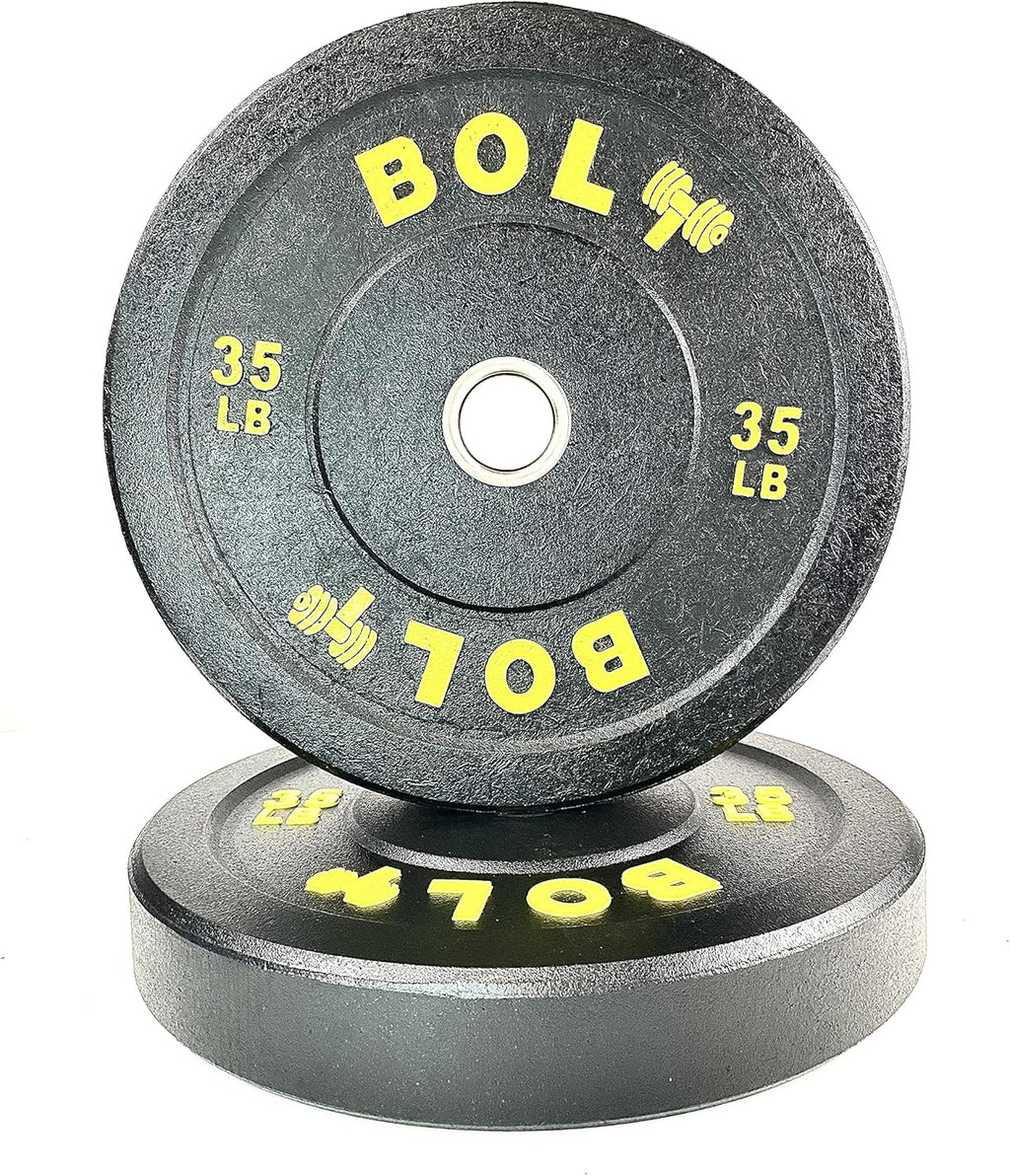 Crumb Bumper Plate Set 260 Lb for Weightlifting and Gym F34511