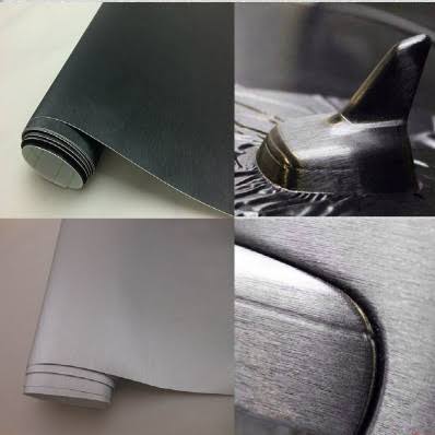 Brushed Gunmetal Aluminium Car Vinyl Wrap Film 152cm x 100cm D611