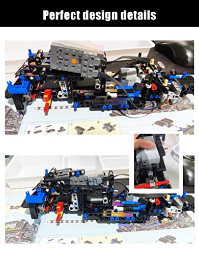 Motor and Remote Control Light Upgrade Kit for Lego Technic Dodge Charger 42111 E117