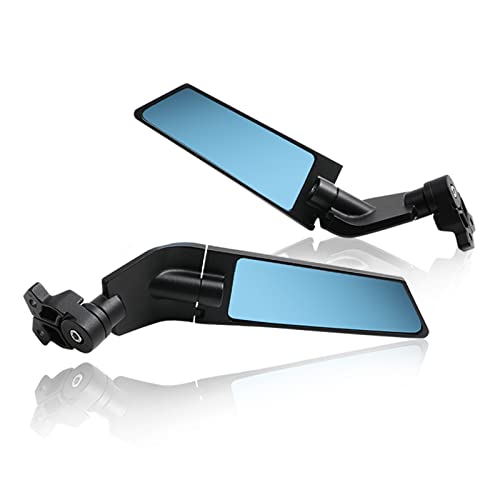 Adjustable Aluminum Motorcycle Rearview Mirror with Anti-Glare Lens S90058