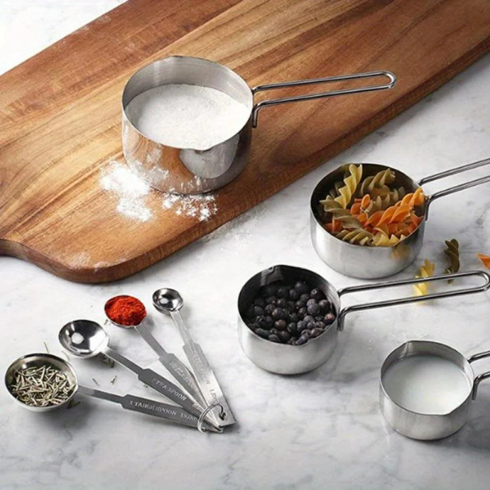 Stainless Steel Measuring Spoons and Cups for Cooking and Baking L3910