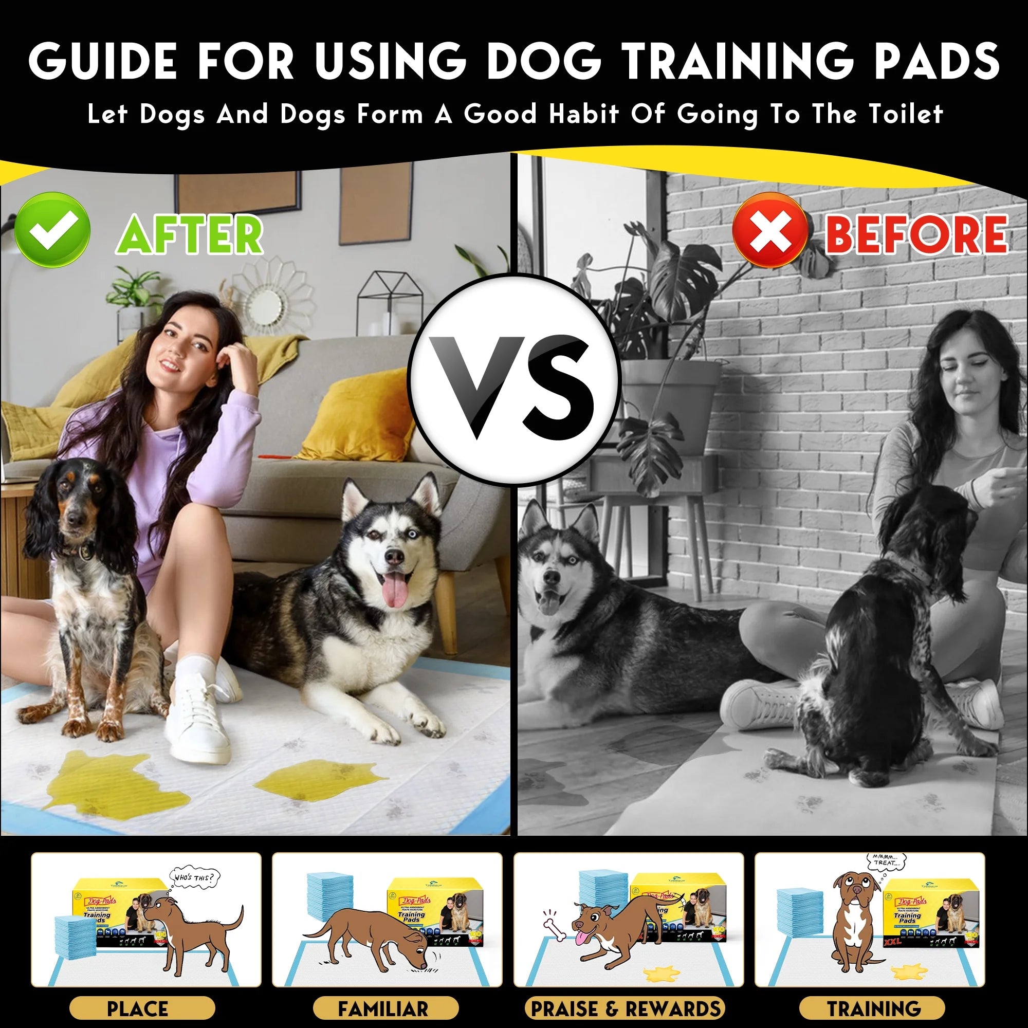 XXL Absorbent Dog Training Pads, 30x36 inch, 100 Count R287