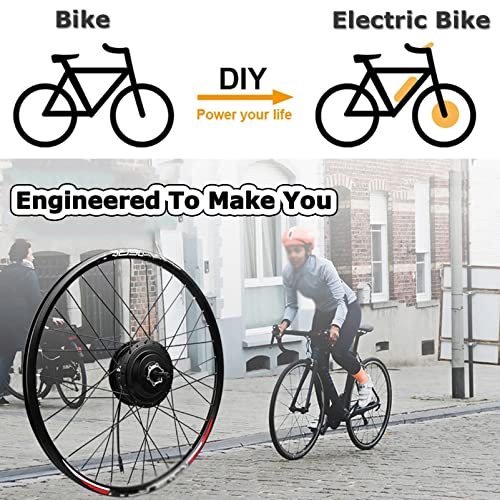 Electric Bike Conversion Kit, 48V 1500W Rear Hub Motor, 27.5 Inch Wheel U8323