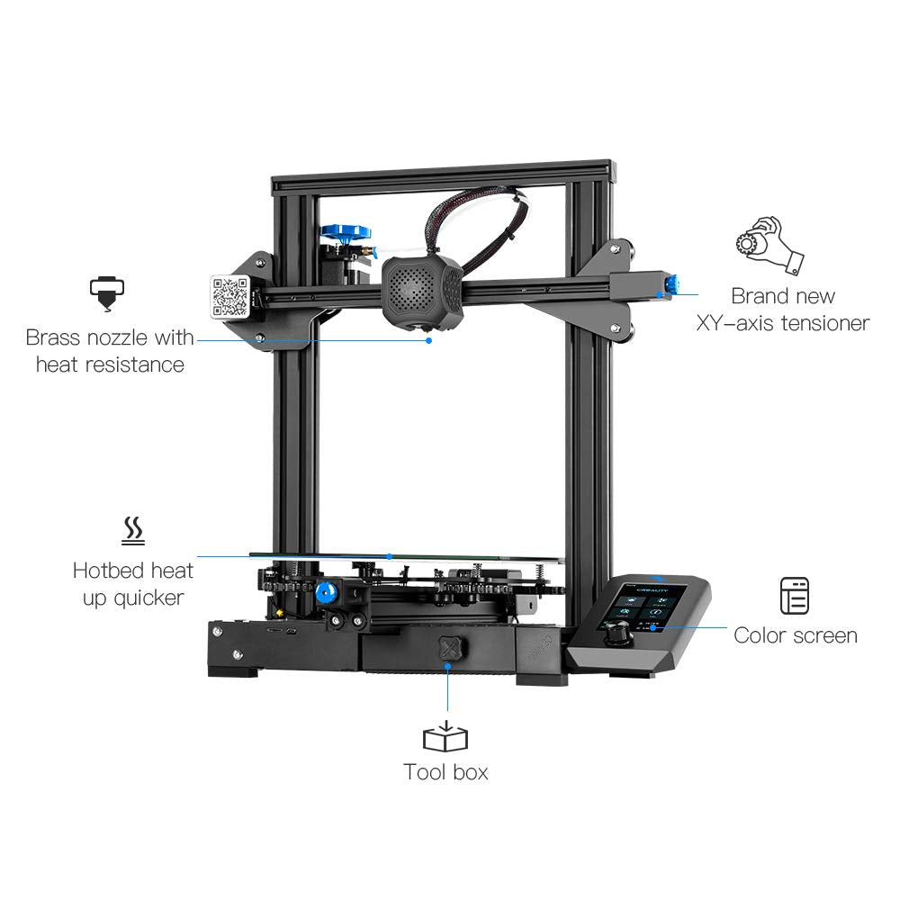 3D Printer with Silent Motherboard and Glass Platform I427