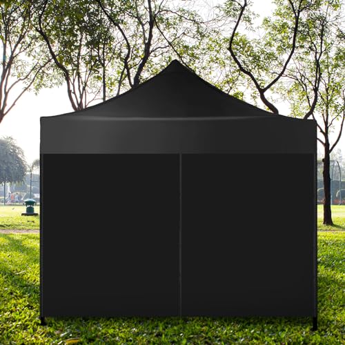10 x 10 ft Canopy Tent Sidewalls with Zipper Doors, Waterproof, 4 Pack (Blue) L826