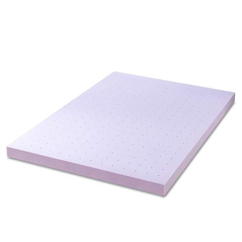 Ventilated Memory Foam Mattress Topper with Lavender Infusion, Full T358073