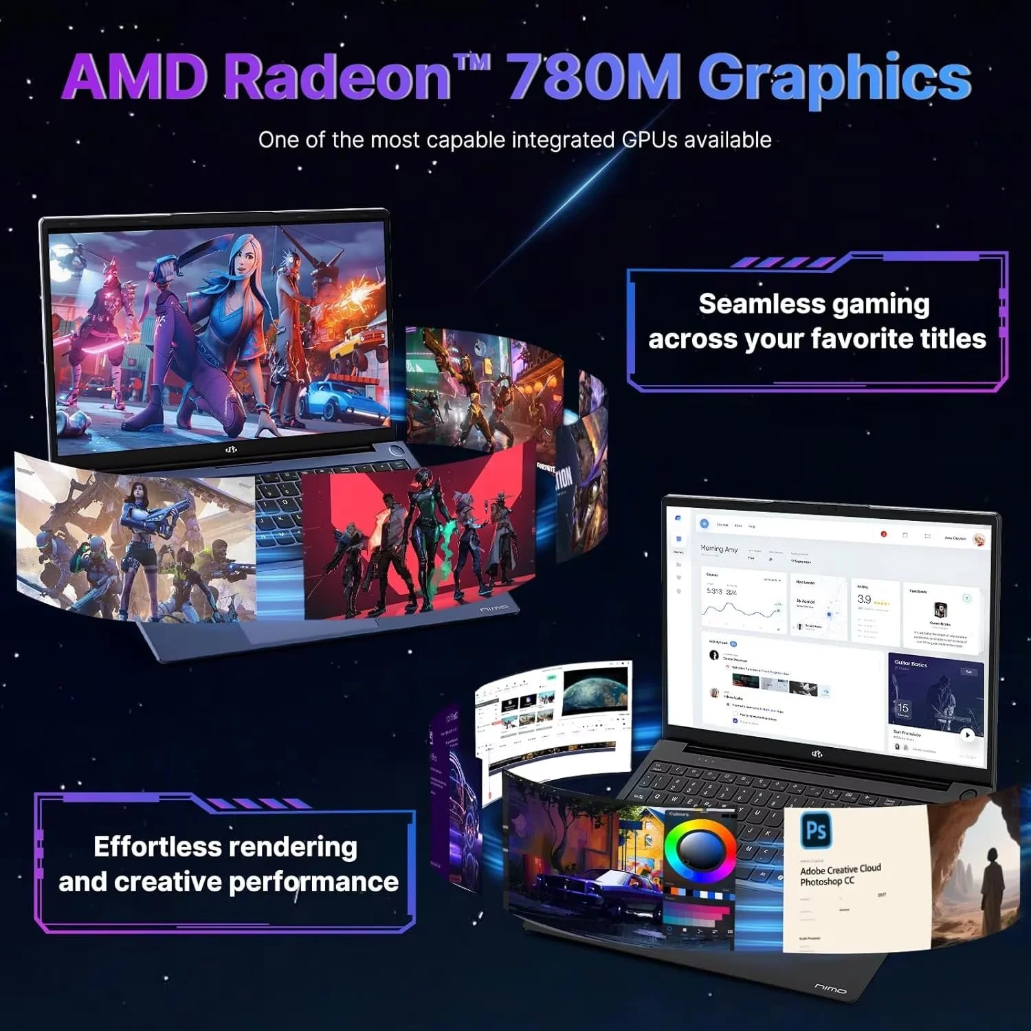 17.3" FHD Gaming Laptop, AMD Ryzen 9, 32GB RAM 1TB SSD, Backlit Keyboard F875
