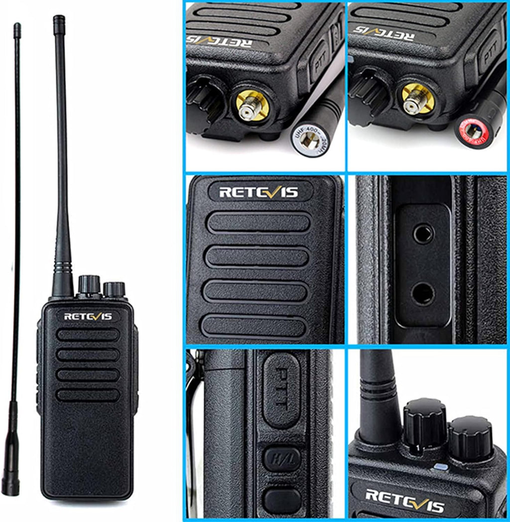 Heavy Duty Long Range Walkie Talkies 4 Pack with Rechargeable Battery B423
