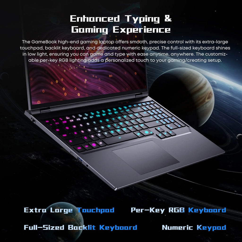 16" Gaming Laptop, RTX-5070Ti, 32GB DDR5, 1TB SSD, Windows 11 Pro S735346