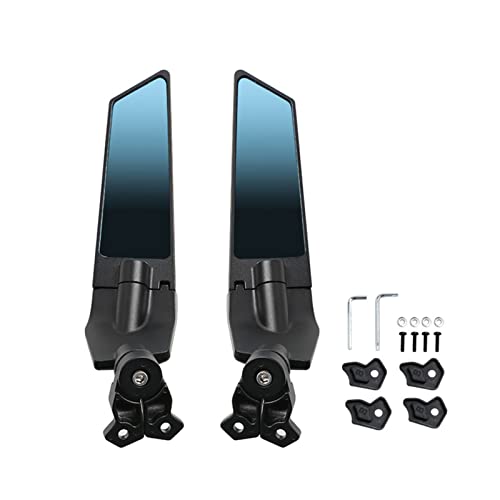Adjustable Aluminum Motorcycle Rearview Mirror with Anti-Glare Lens S90058