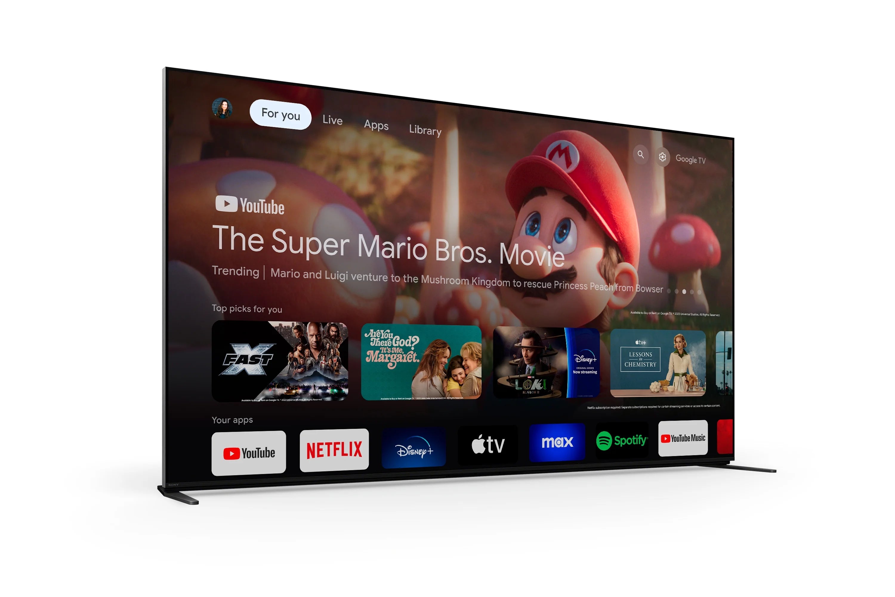 85" Mini LED 4K HDR Smart Google TV X9956
