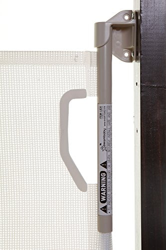 Retractable Mesh Baby Gate for Doorways and Stairs, 33" Tall, 55" Wide, White O994251