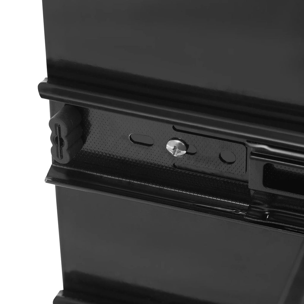 Under Desk Sliding Drawer Organizer, Black Steel Pull-Out Storage Tray F149
