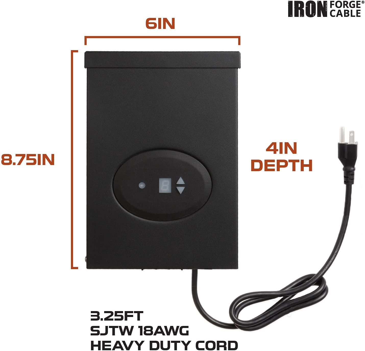 200W Low Voltage Landscape Lighting Transformer with Timer P268996