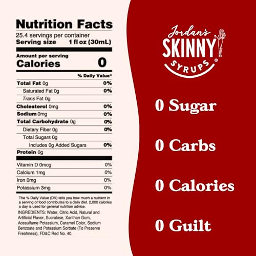 Sugar Free Raspberry Syrup Water Enhancer for Drinks, Zero Calorie, 25.4 Fl Oz, 2 Pack N583